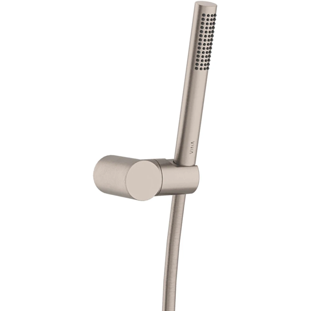 Vitra Prime Round Stick Fırçalı Nikel El Duşu Takımı - A4592634