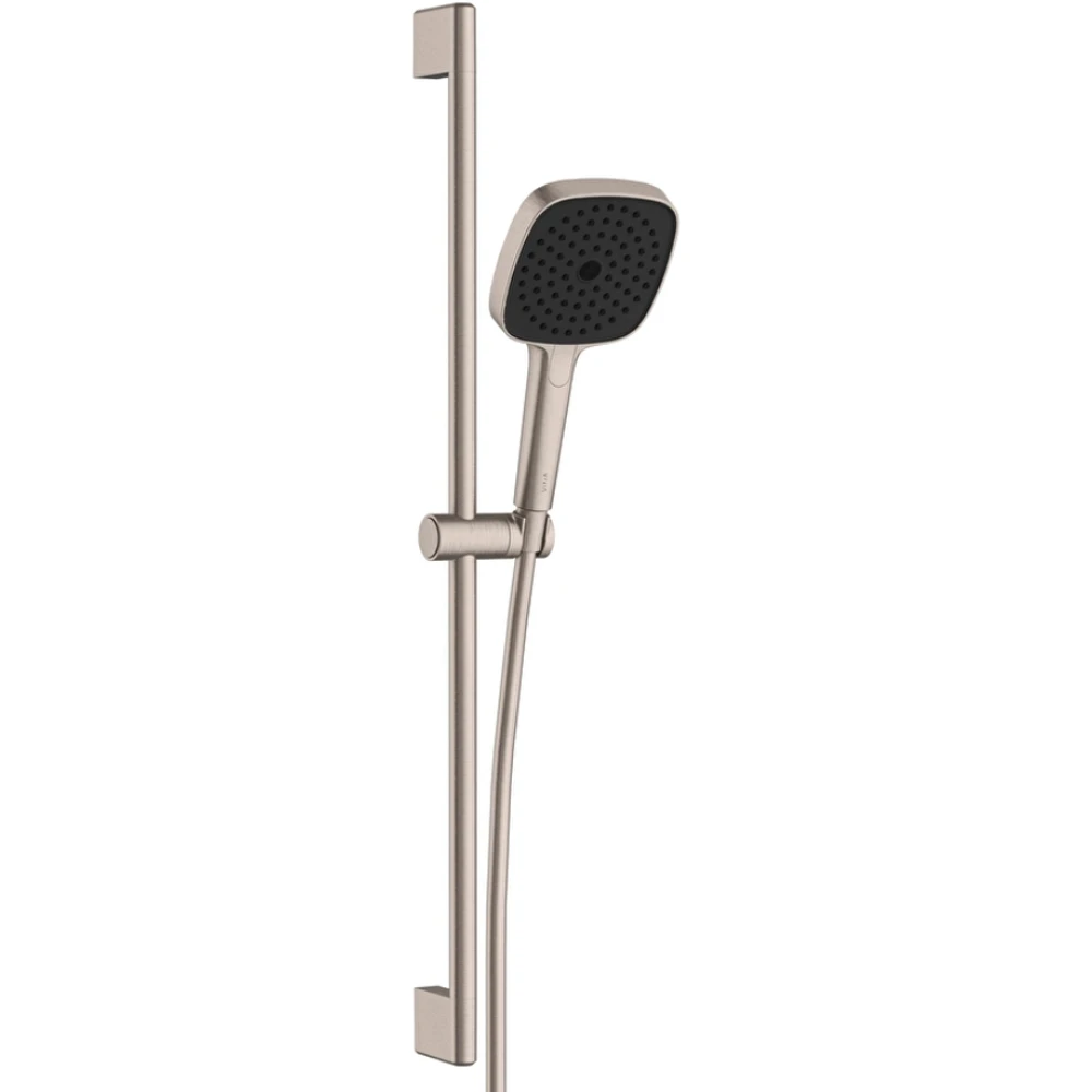 Vitra Prime Square 3 Fonksiyonlu Fırçalı Nikel Sürgülü El Duşu Takımı - A4592834
