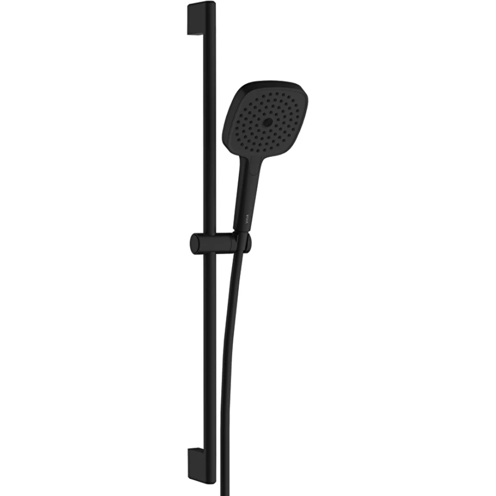 Vitra Prime Square 3 Fonksiyonlu Mat Siyah Sürgülü El Duşu Takımı - A4592836