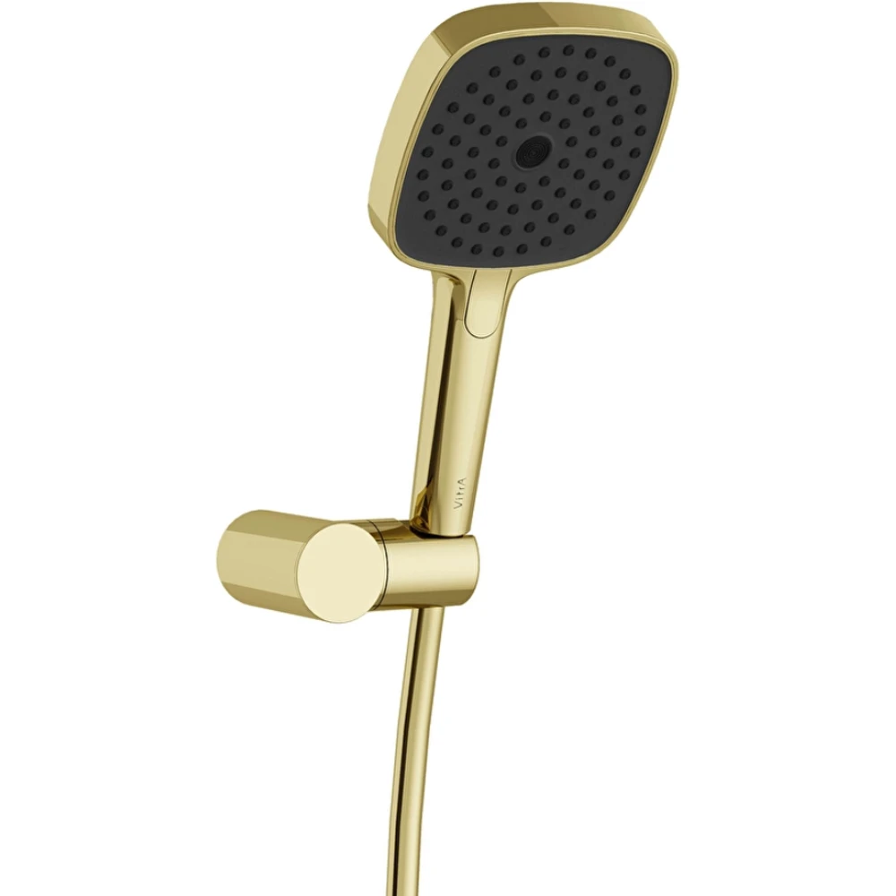 Vitra Prime Square 3 Fonksiyonlu Soft Altın El Duşu Takımı - A4592574
