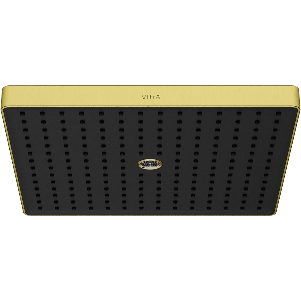 Vitra Prime Square 30 Cm 2 Fonksiyonlu Fırçalı Altın Duş Başlığı - A4592325