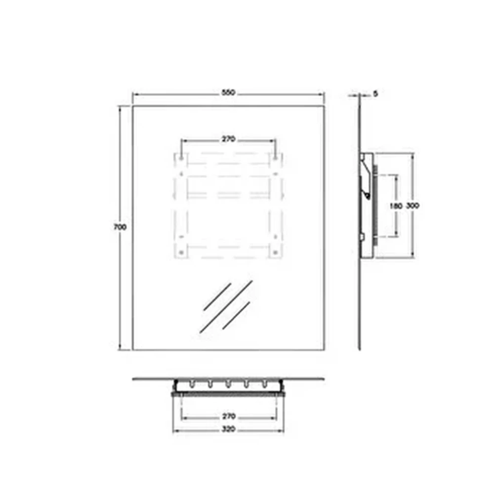 Vitra Q-Line Dikey Ayna A44005 2