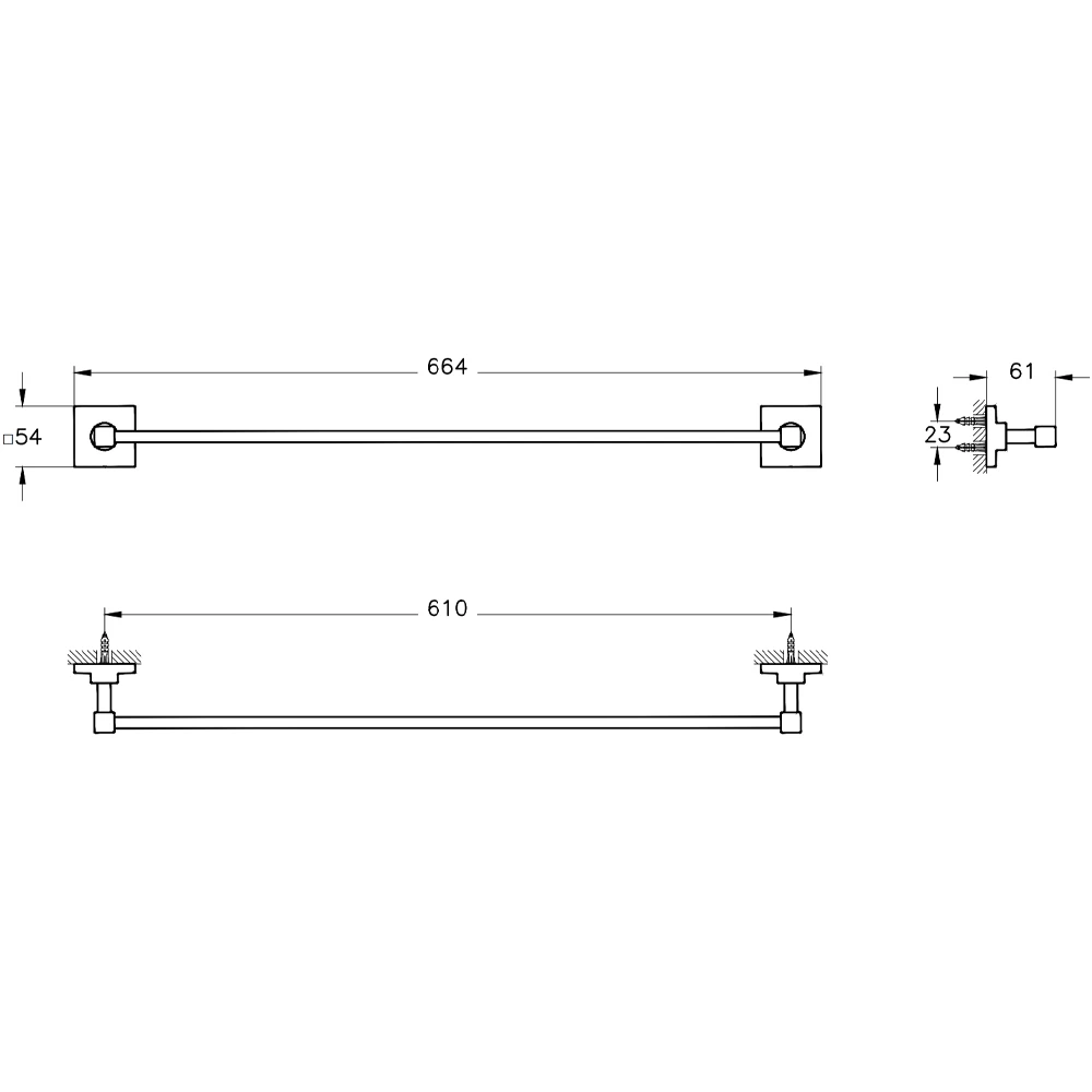 Vitra Root 60 Cm Havluluk - A44810 2