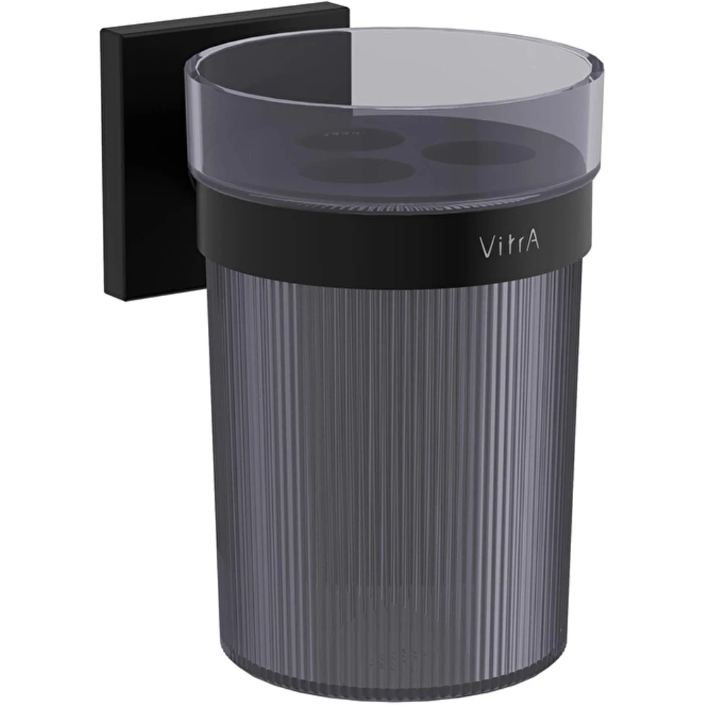 Vitra Root Mat Siyah Diş Fırçalığı - A4480636