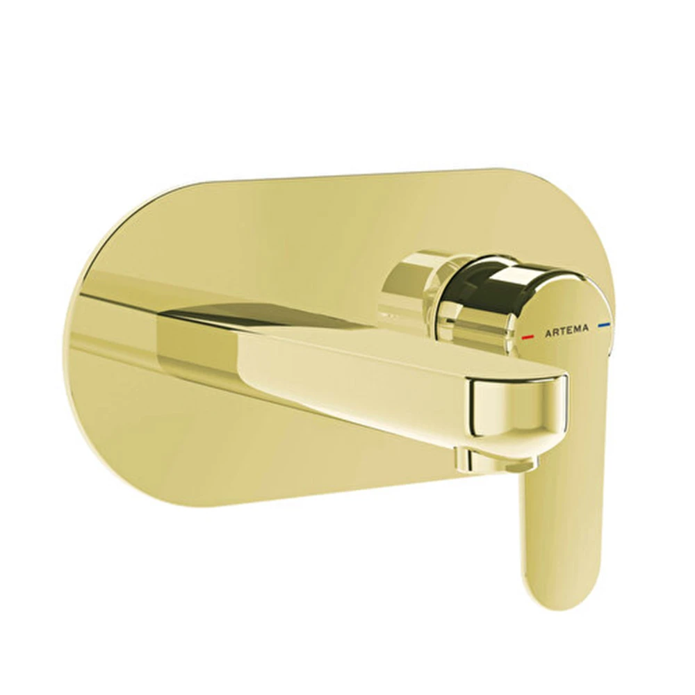 Vitra Root Round Soft Altın Ankastre Lavabo Bataryası A4272174