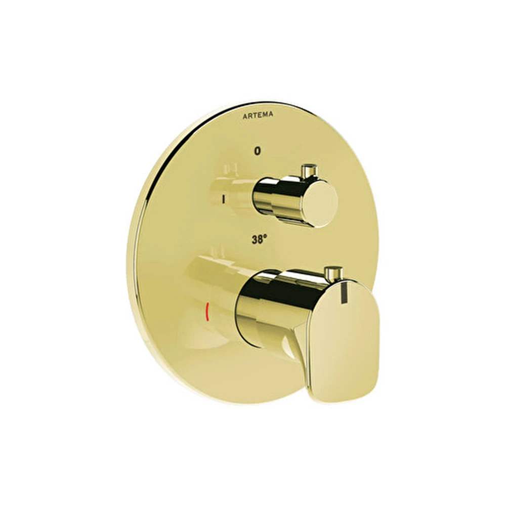 Vitra Root Round Ankastre Soft Altın Termostatik Banyo Bataryası A4325874