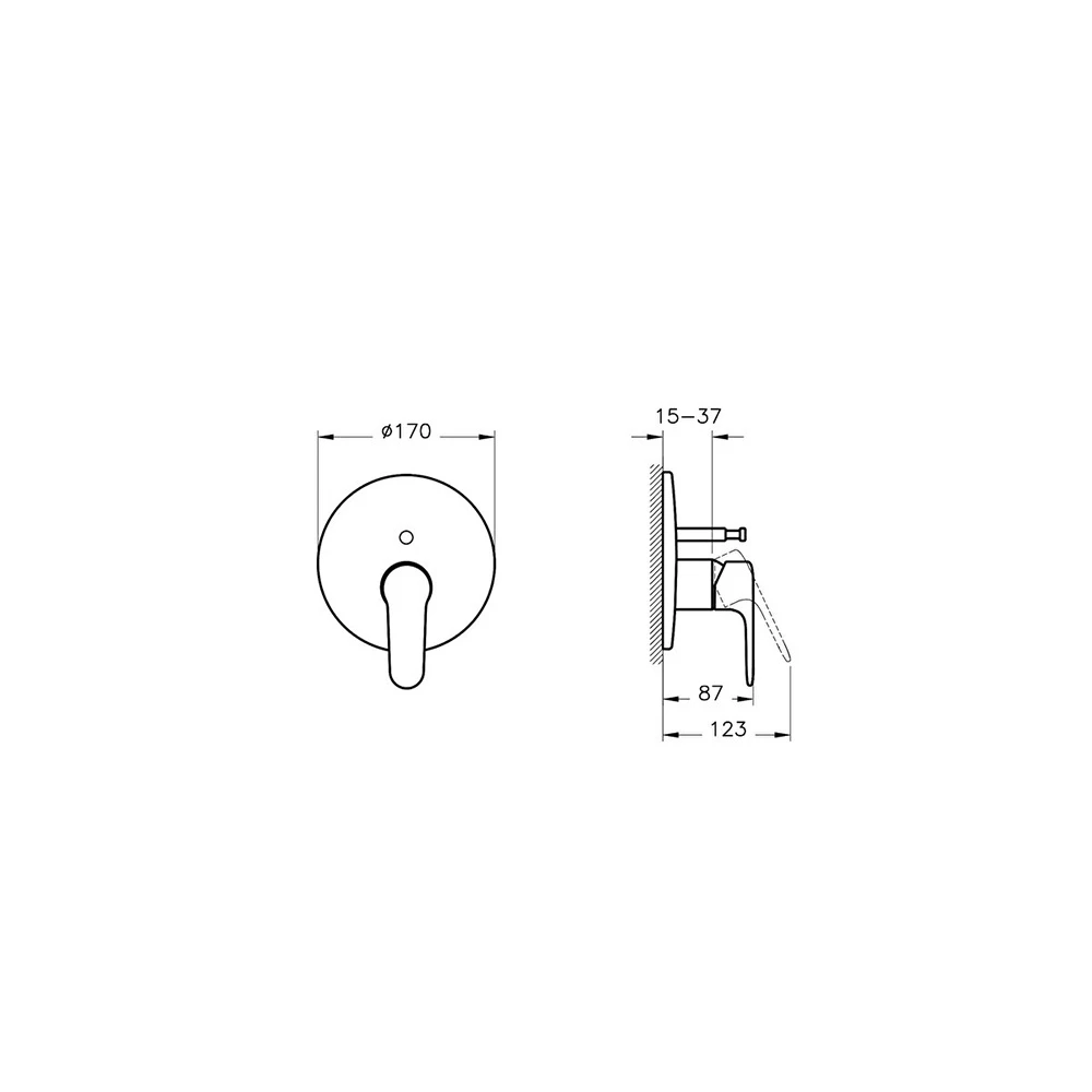Vitra Root Round Ankastre Banyo Bataryası A42830 3