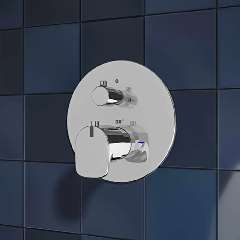 Vitra Root Round Ankastre Termostatik Banyo Bataryası A43258 2