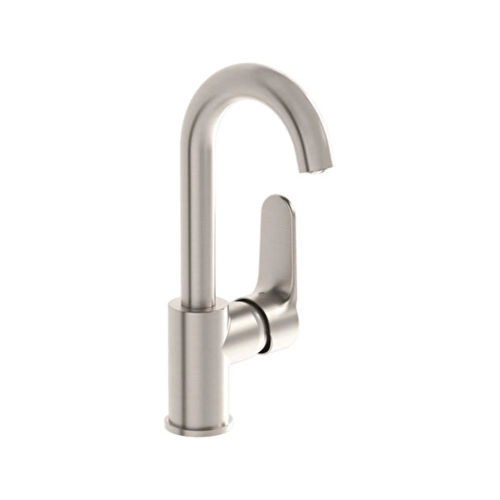 Vitra Root Round Döner Borulu Fırçalanmış Nikel Lavabo Bataryası A4275434
