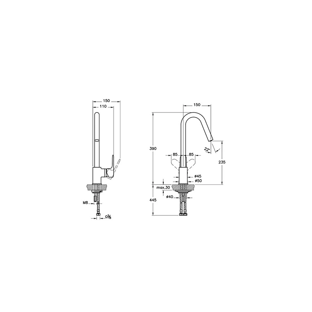Vitra Root Round Eviye Bataryası A42742 3