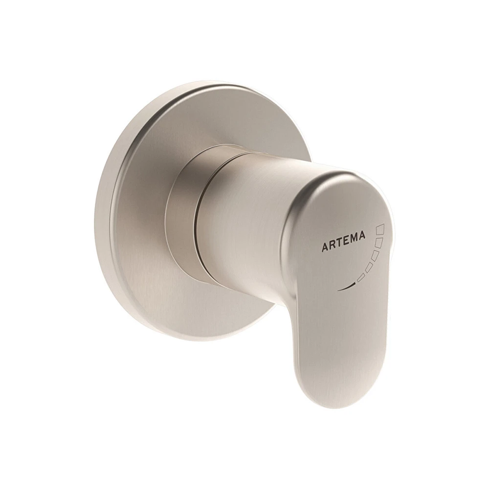 Vitra Root Round Fırçalanmış Nikel Ankastre Stop Valf A4273034