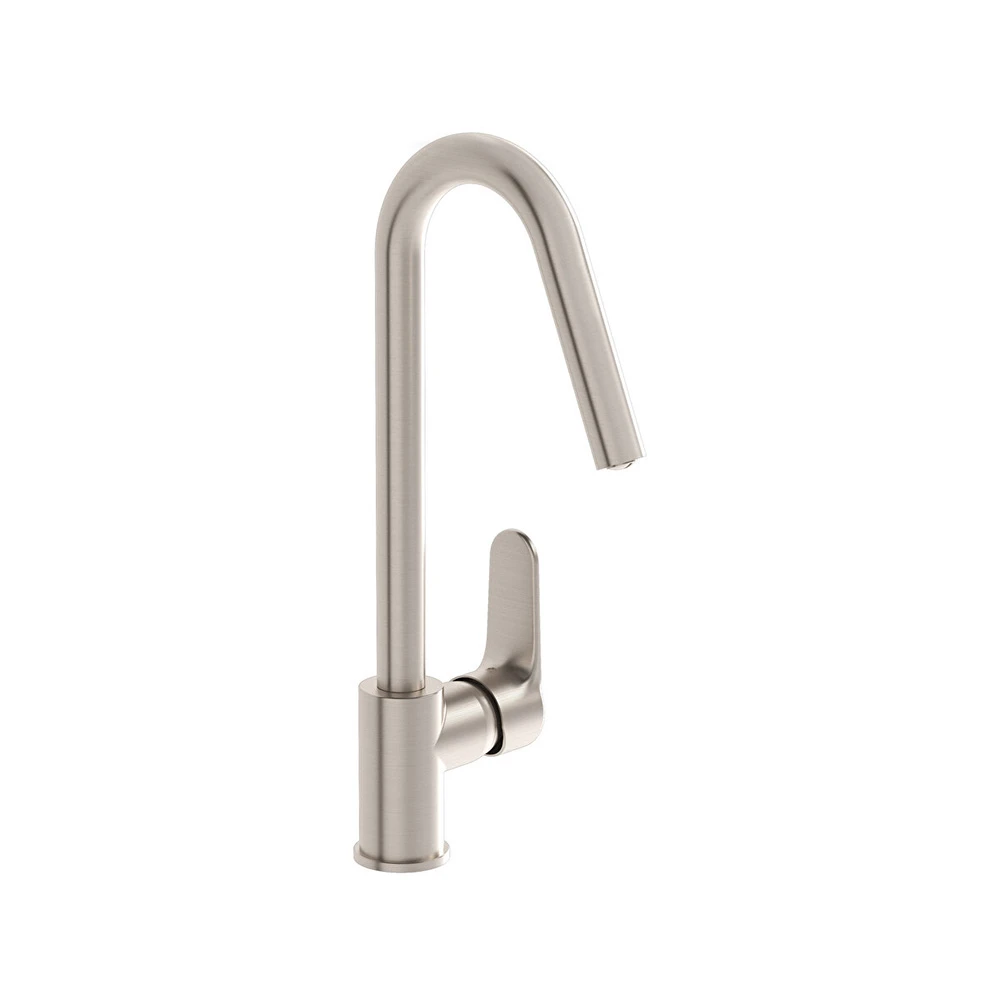 Vitra Root Round Fırçalanmış Nikel Eviye Bataryası A4274234