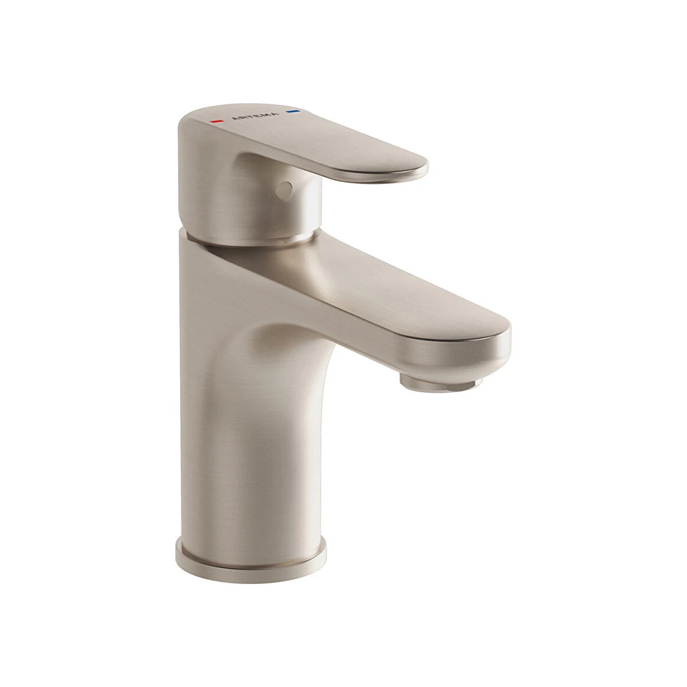 Vitra Root Round Fırçalanmış Nikel Lavabo Bataryası A4270534