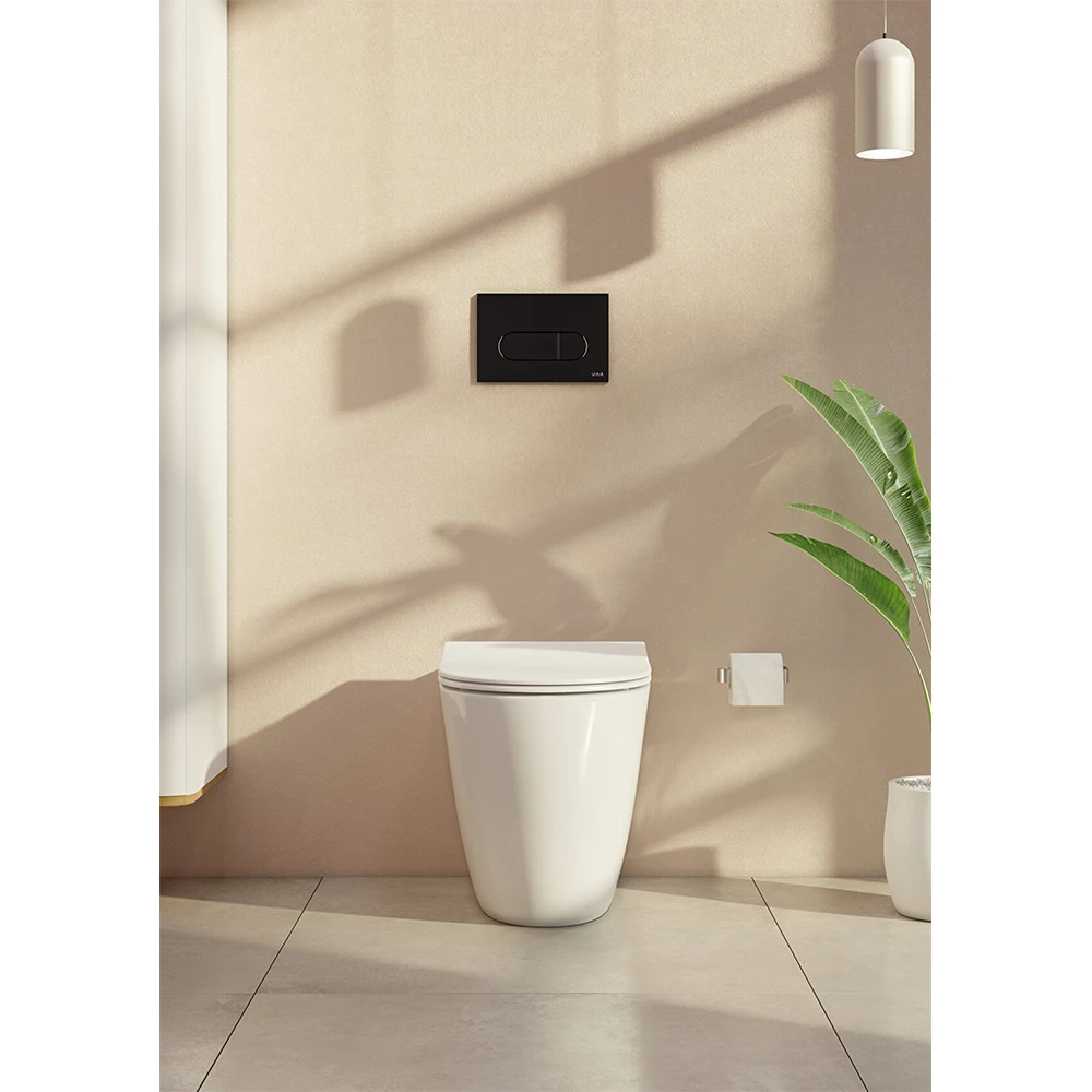 Vitra Root Round Parlak Siyah Kumanda Paneli 740-2250 2