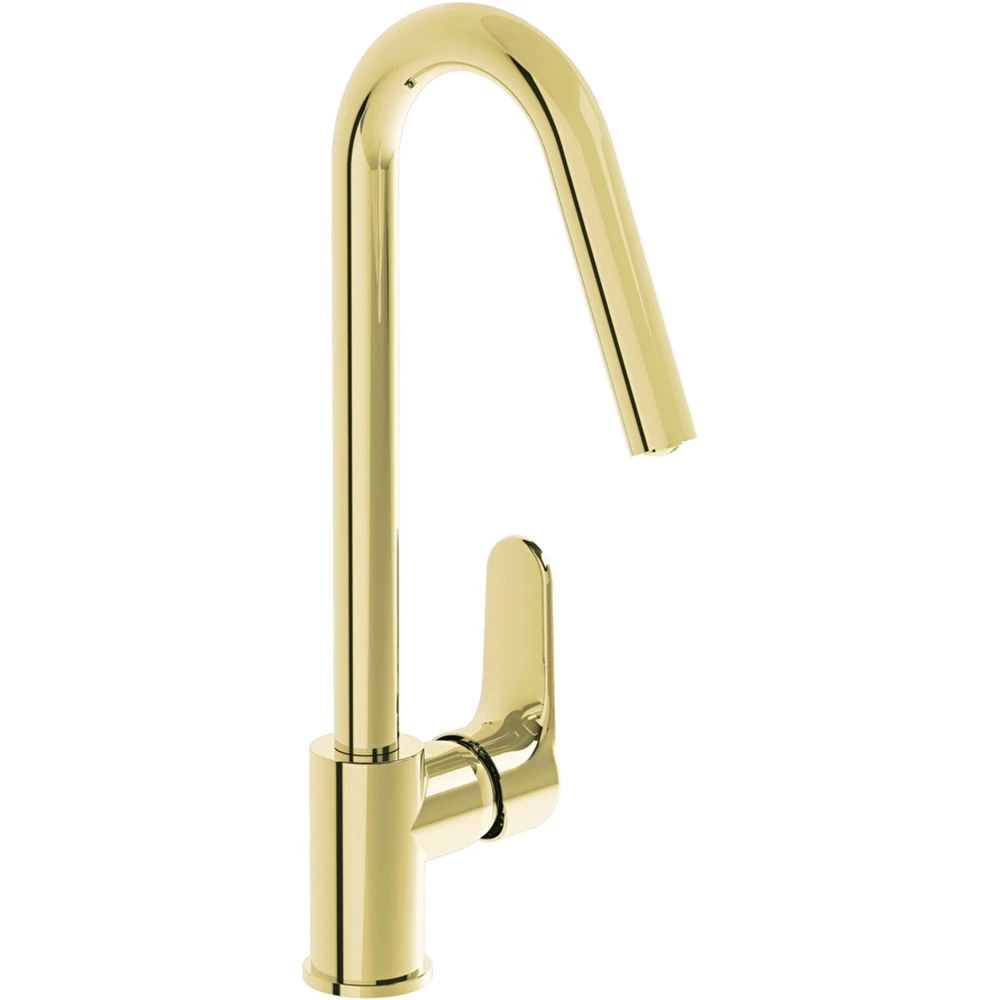 Vitra Root Round Soft Altın Eviye Bataryası - A4274274