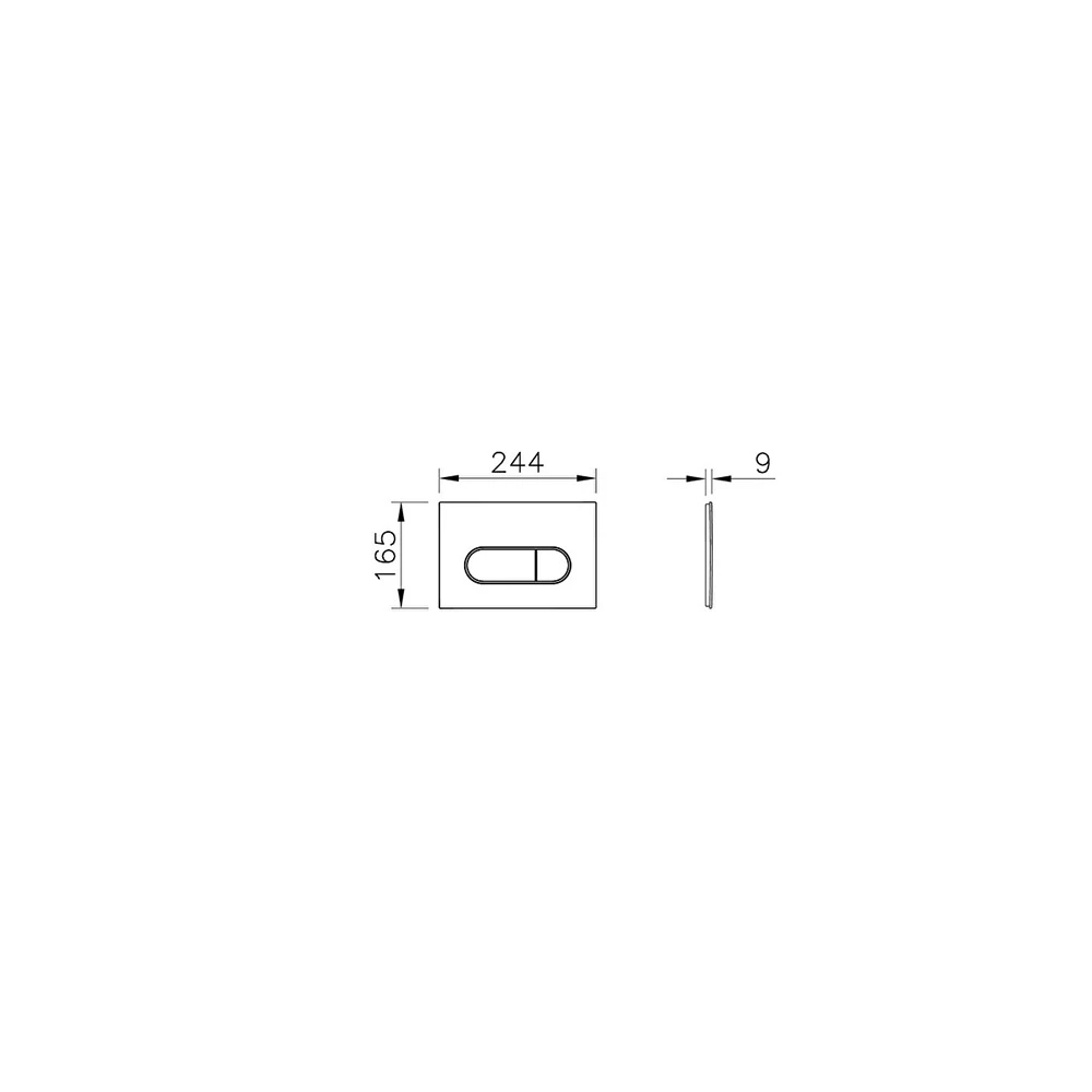 Vitra Root Round Soft Altın Kumanda Paneli 740-2224 4
