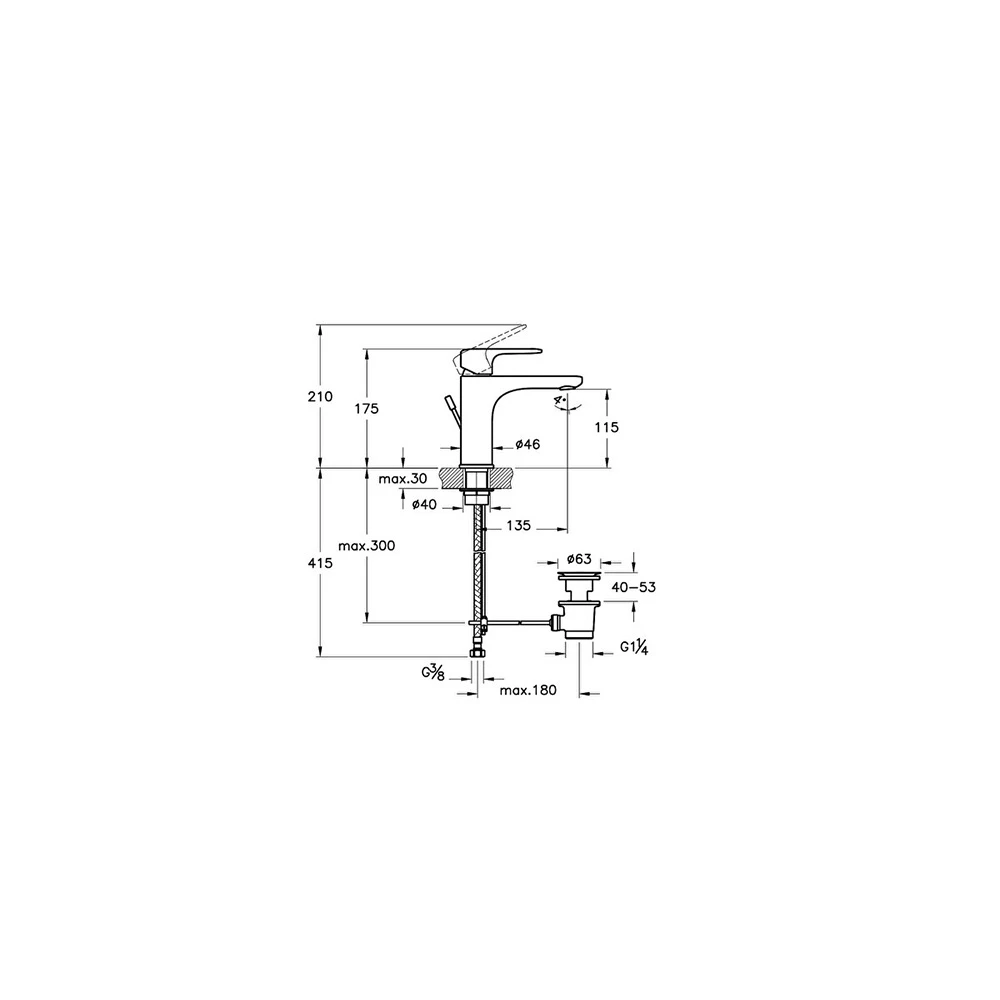 Vitra Root Round Temassız Çift Su Girişli Pilli Yüksek Lavabo Bataryası A47123 2