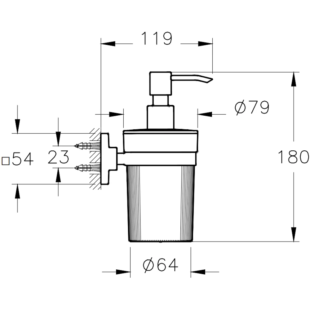 Vitra Root Mat Siyah Sıvı Sabunluk - A4480736 2