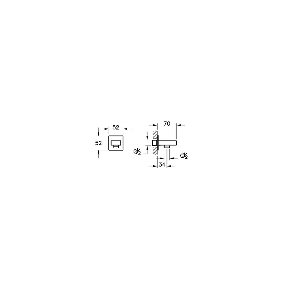 Vitra Root Square Ankastre El Duşu Çıkışı A45233 3