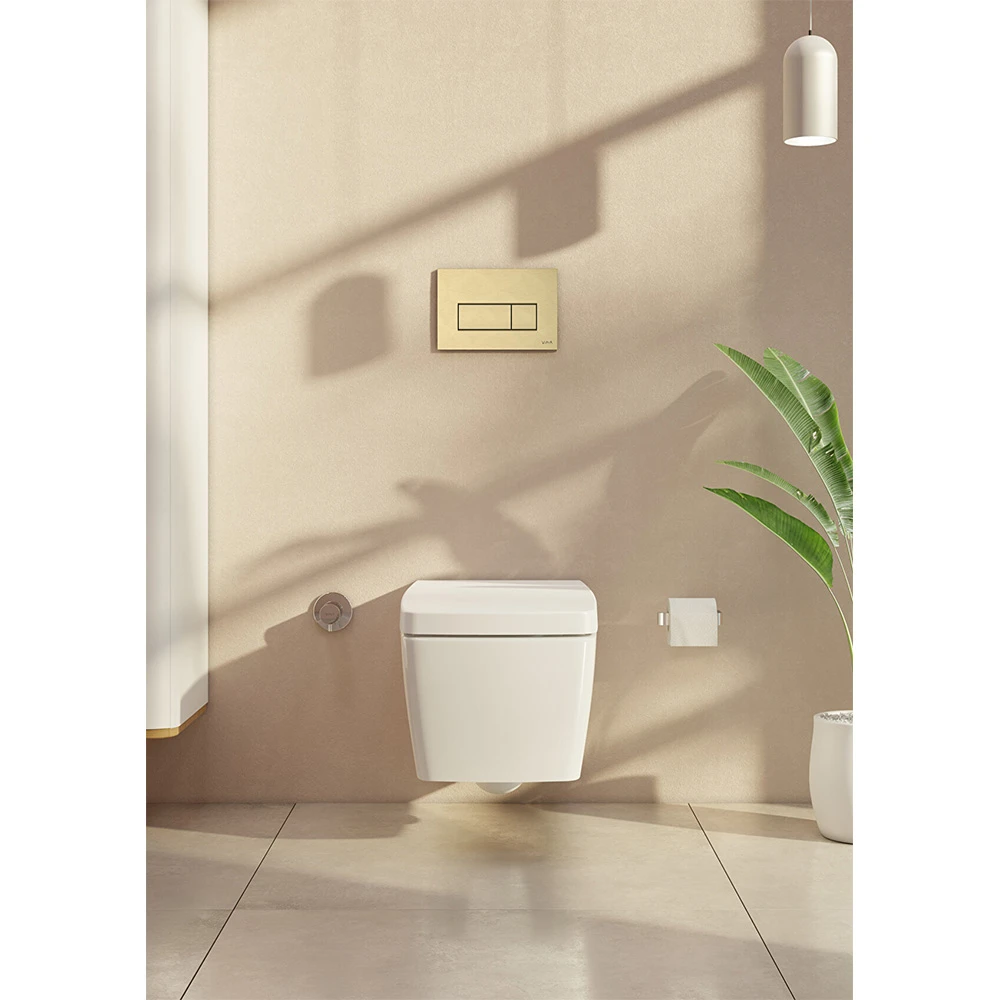 Vitra Root Square Fırçalanmış Altın Kumanda Paneli 740-2325 2