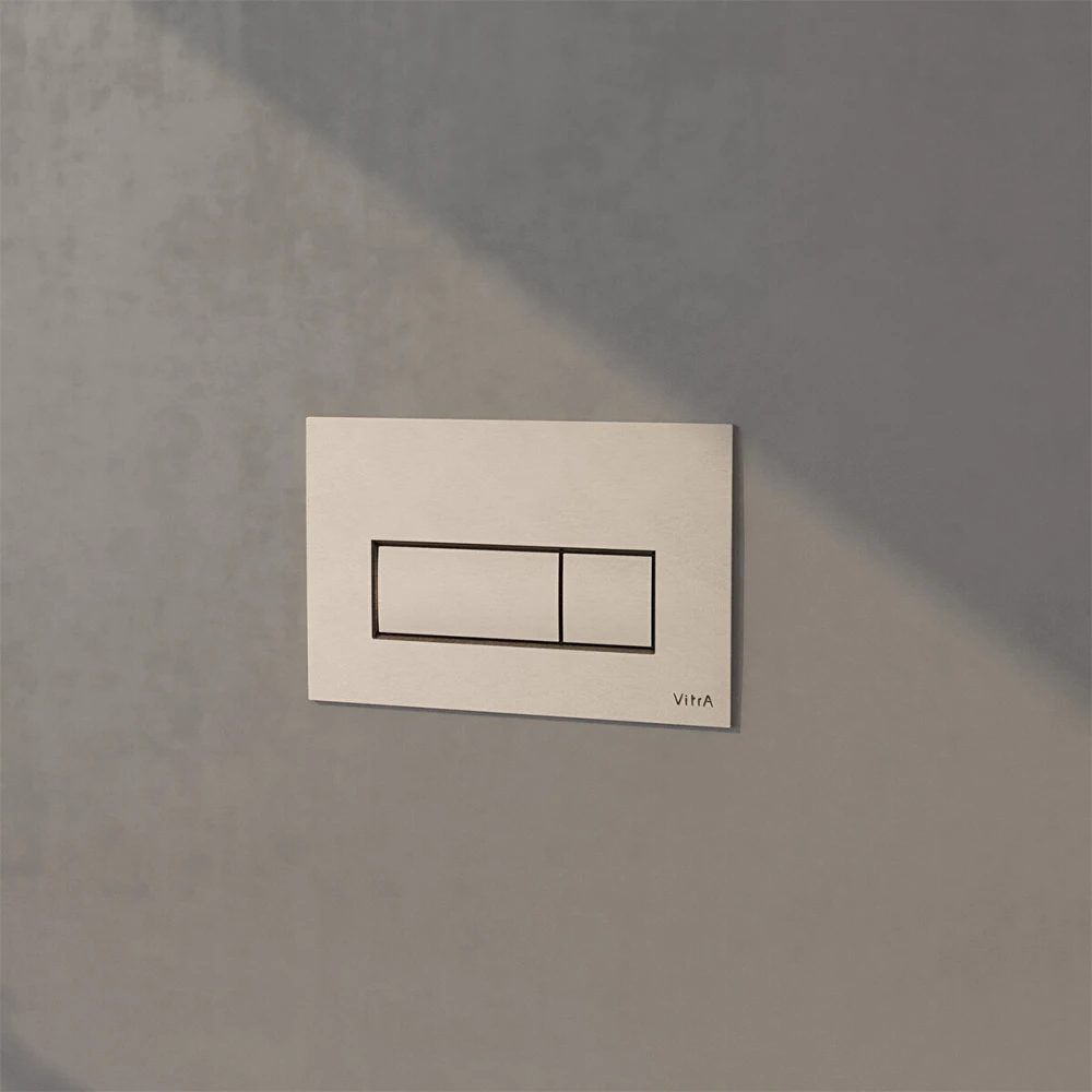 Vitra Root Square Fırçalanmış Nikel Kumanda Paneli 740-2395 2