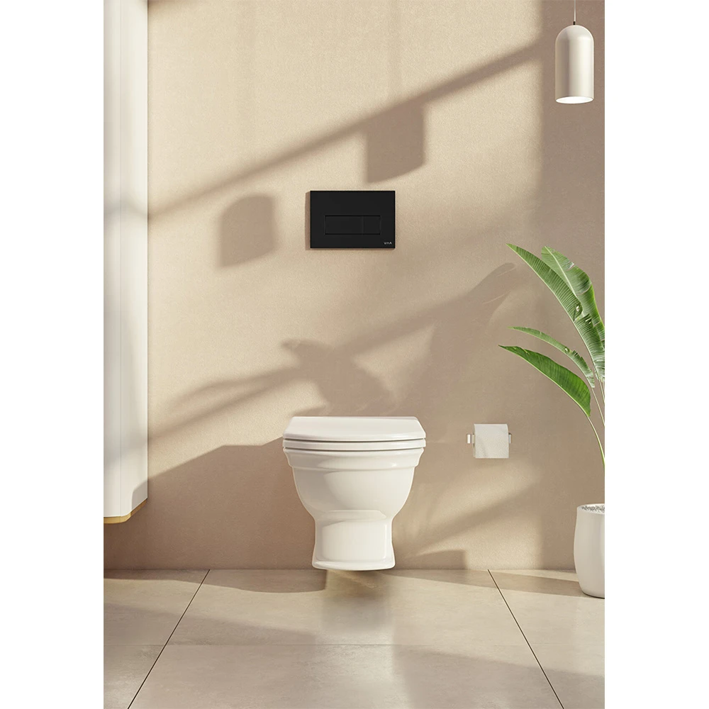 Vitra Root Square Parlak Siyah Kumanda Paneli 740-2350 3