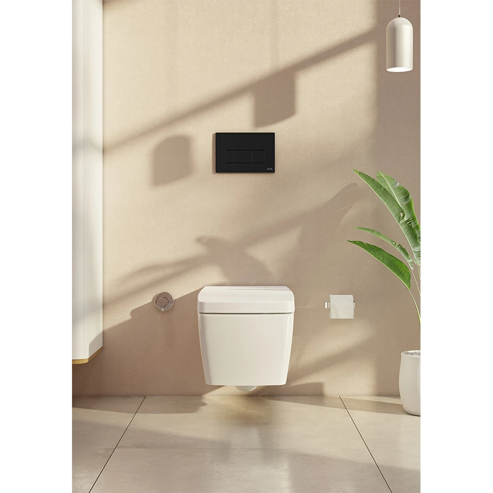 Vitra Root Square Parlak Siyah Kumanda Paneli 740-2350 2