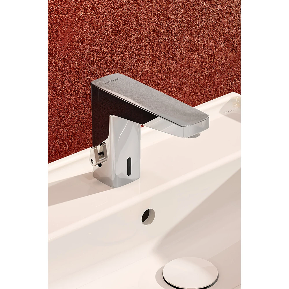 Vitra Root Square Temassız Çift Su Girişli Elektrikli Lavabo Bataryası A47128 2