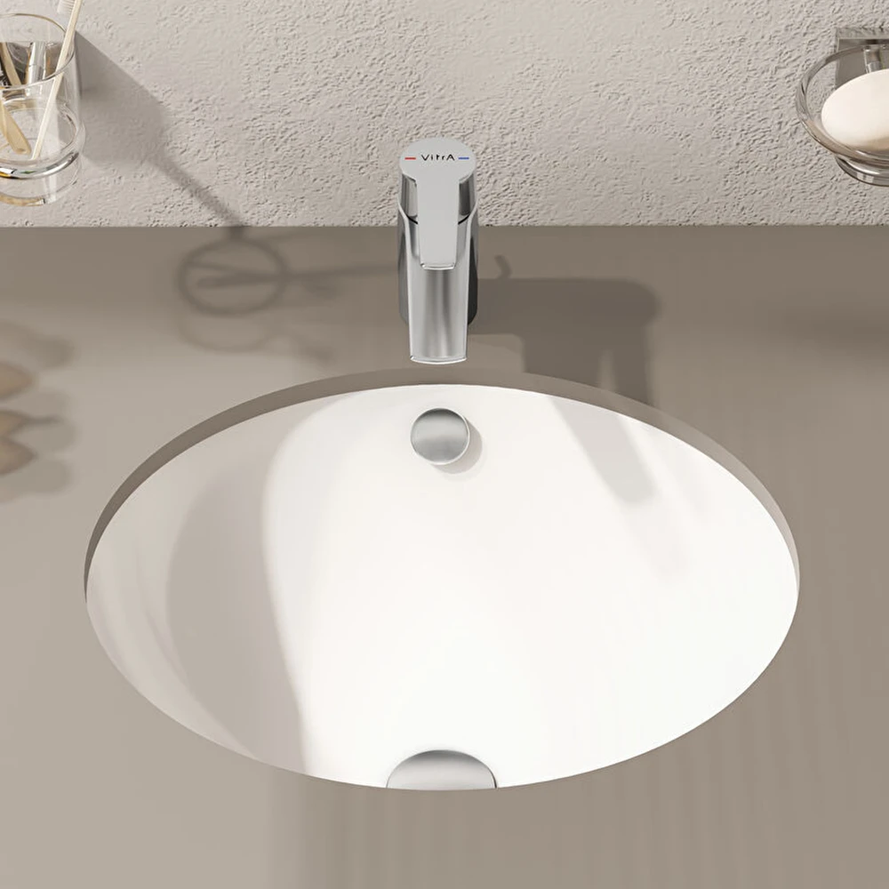 Vitra S20 45x38 Cm Oval Tezgahaltı Lavabo 6039B003-0012 2