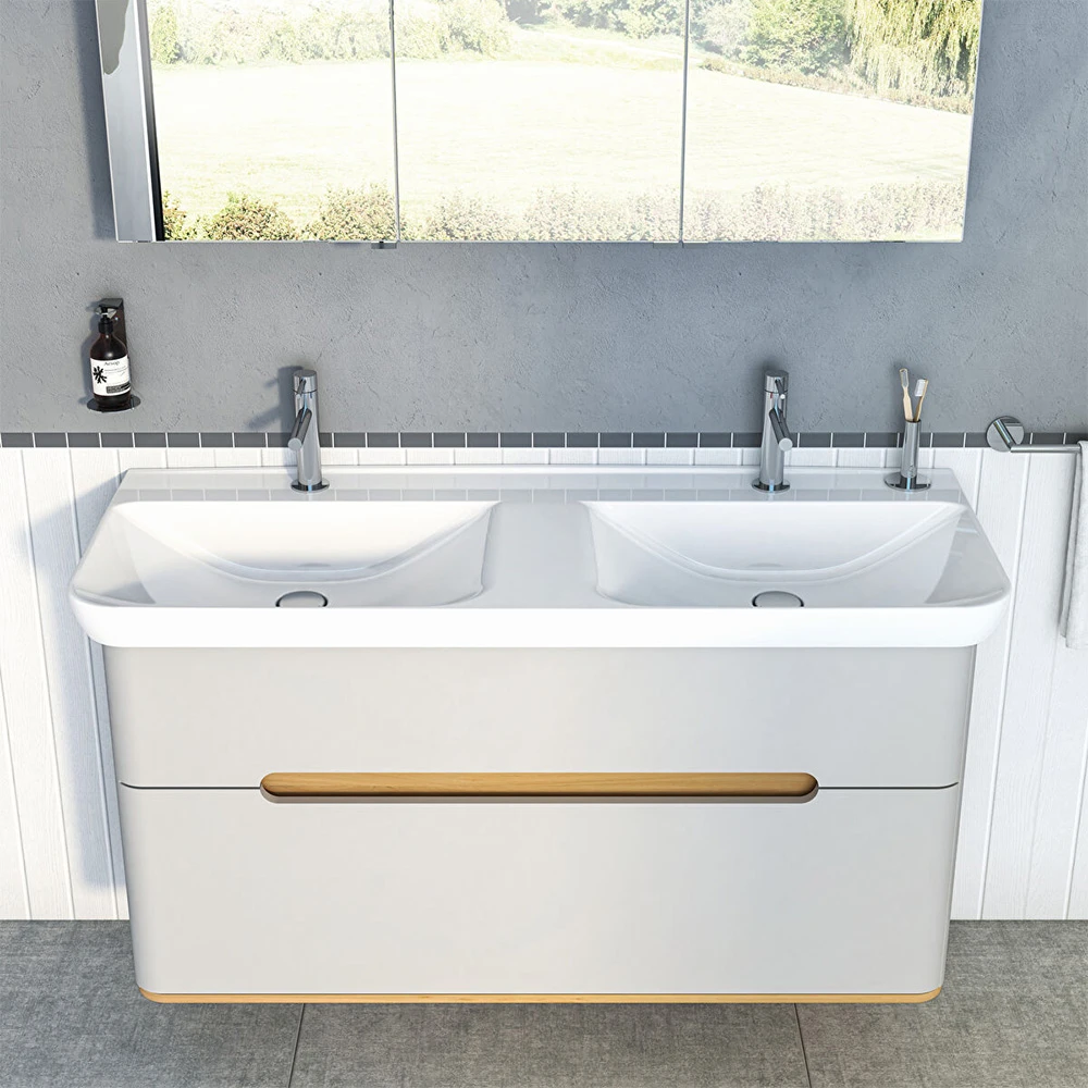 Vitra Sento 130x49 Cm Etajerli Lavabo 5949B003-0001 3