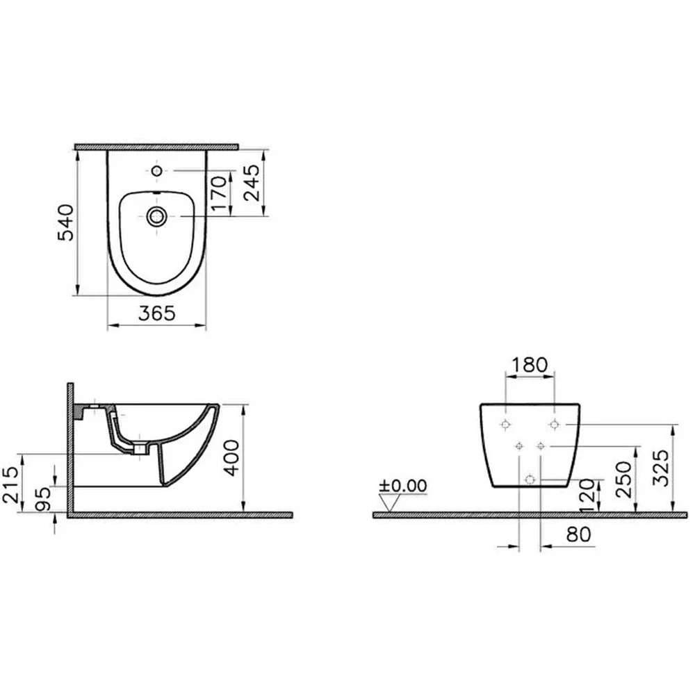 Vitra Sento 54 Cm Asma Bide 4338B003-1046 3