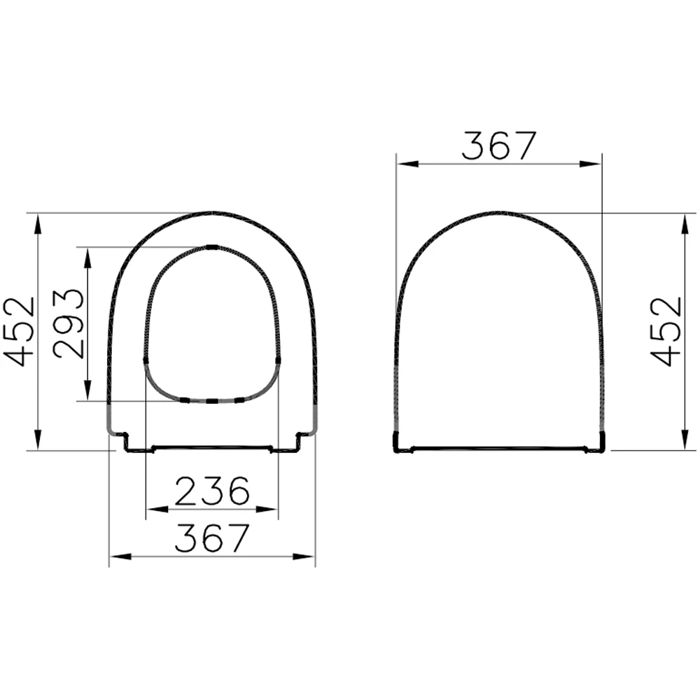 Vitra Sento Slim Yavaş Kapanır Mat Taş Gri Klozet Kapağı - 120-476R009 2