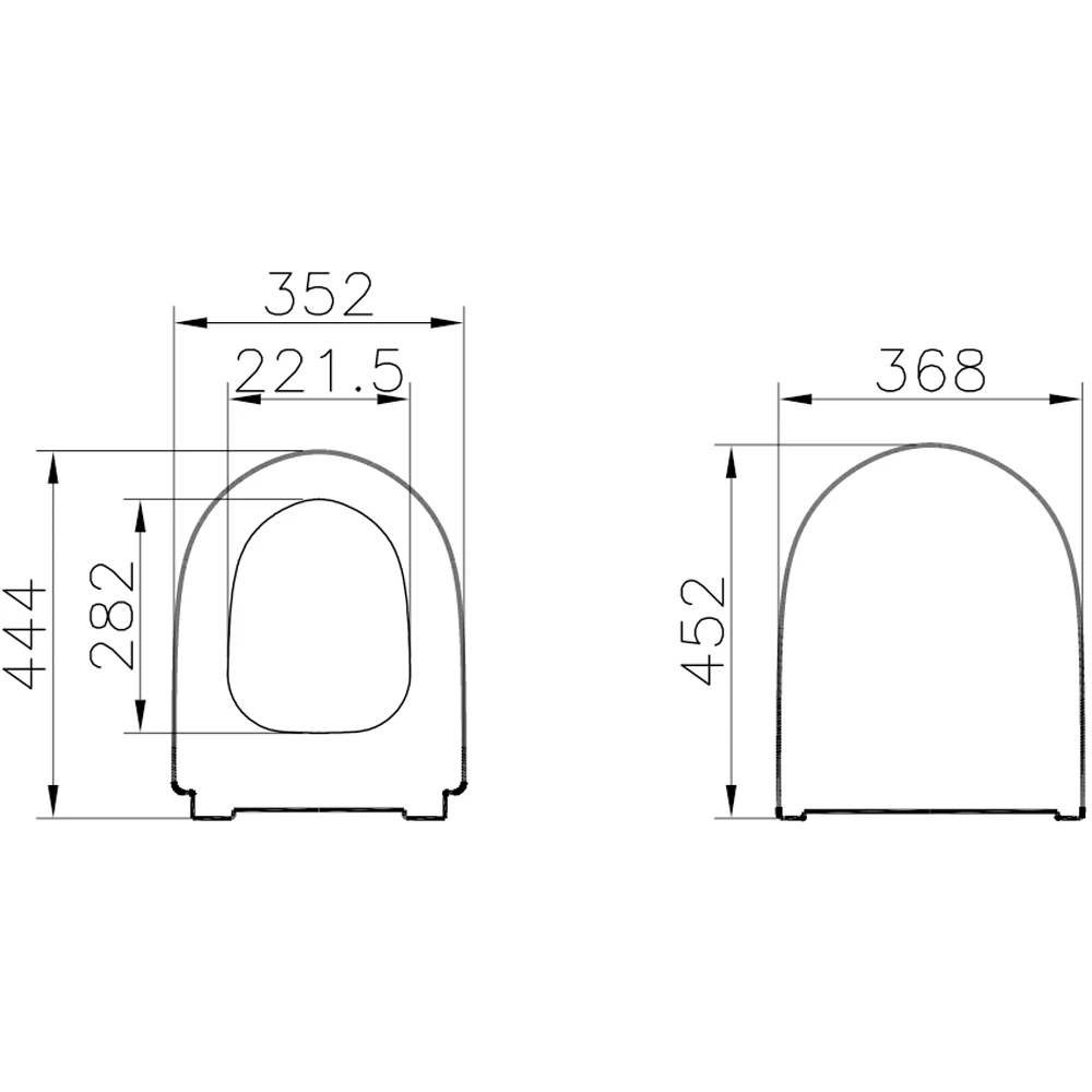 Vitra Sento Slim Yavaş Kapanır Mat Beyaz Klozet Kapağı - 130-401R009 2