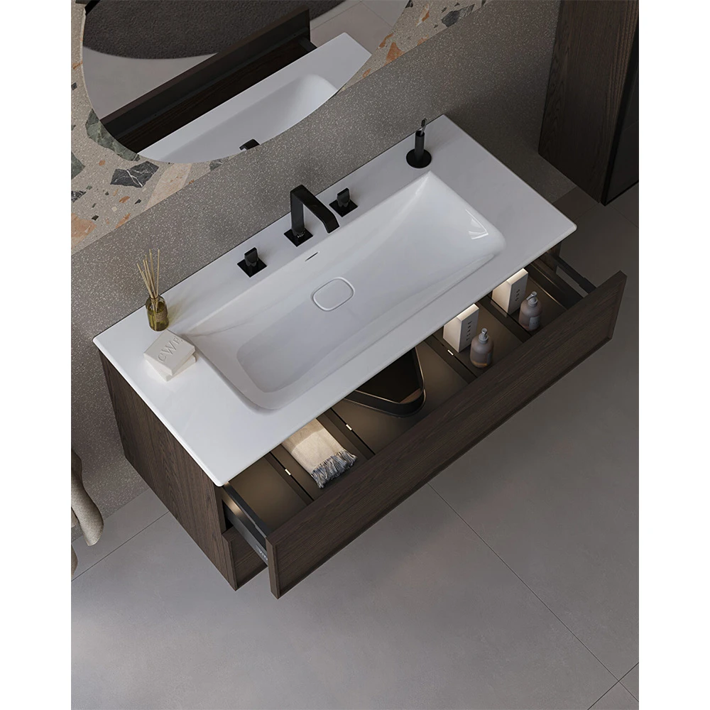 Vitra Suit 3 Delikli Parlak Siyah Lavabo Bataryası A4278439 3