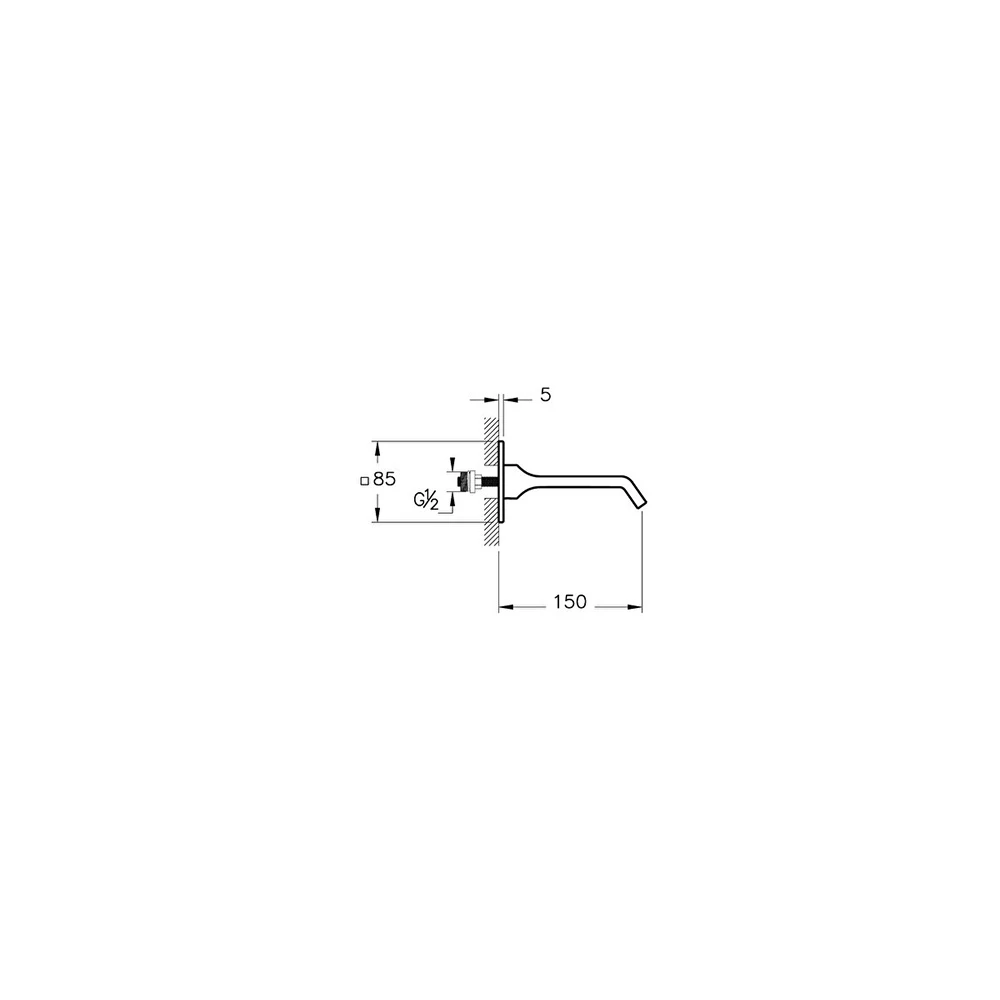 Vitra Suit Parlak Siyah Çıkış Ucu A4283139 2