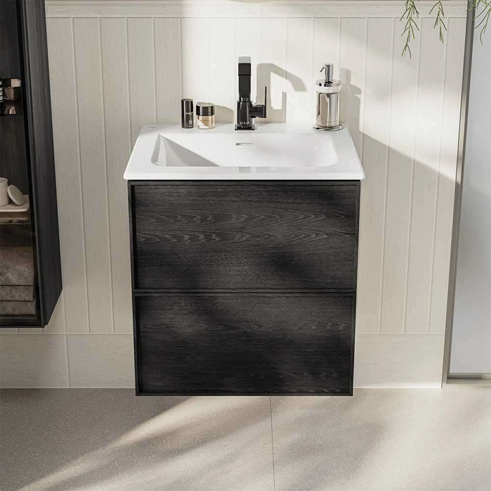 Vitra Suit Parlak Siyah Lavabo Bataryası A4261639 3