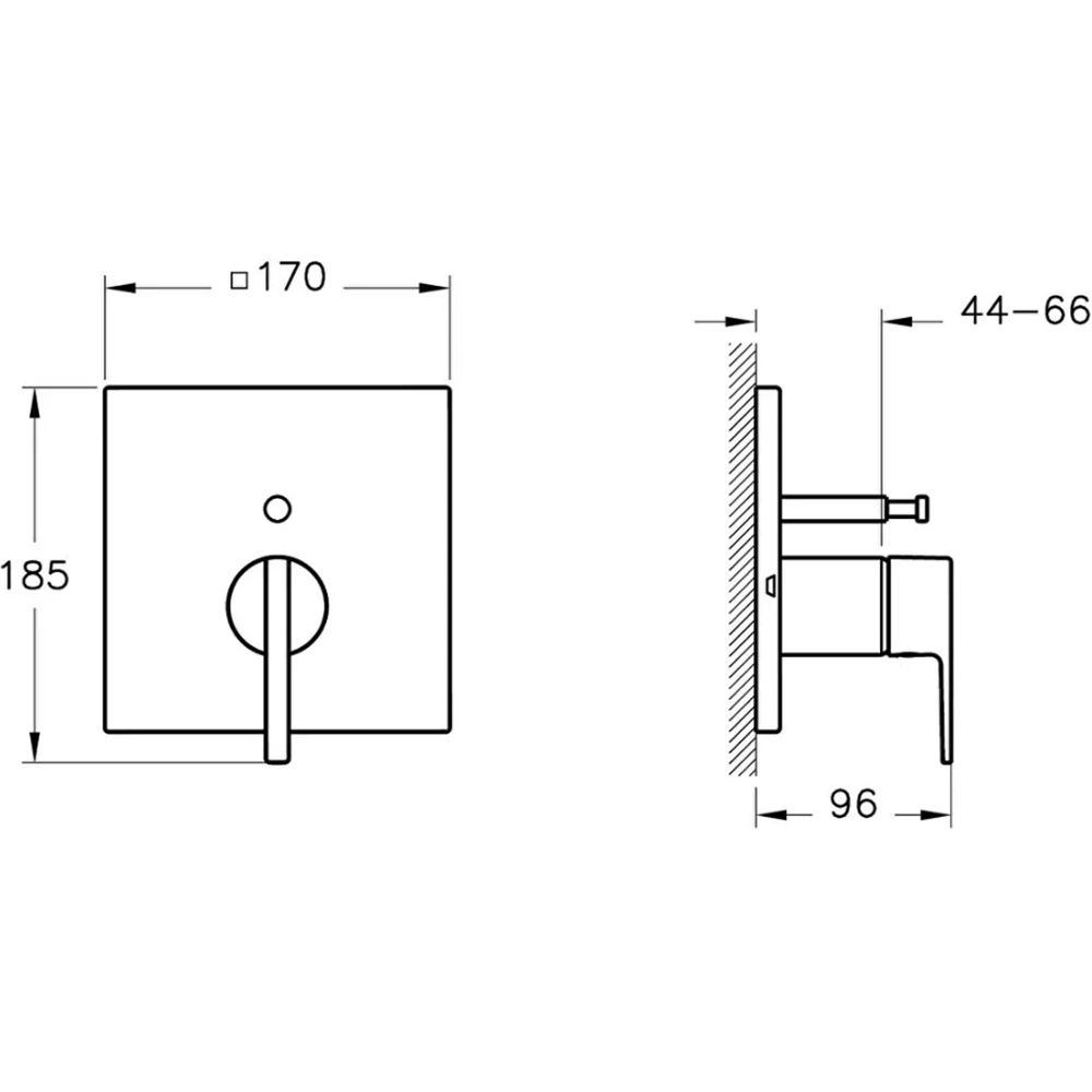 Vitra Suit Soft Altın Ankastre Mekanik Banyo Bataryası - A4282074 2