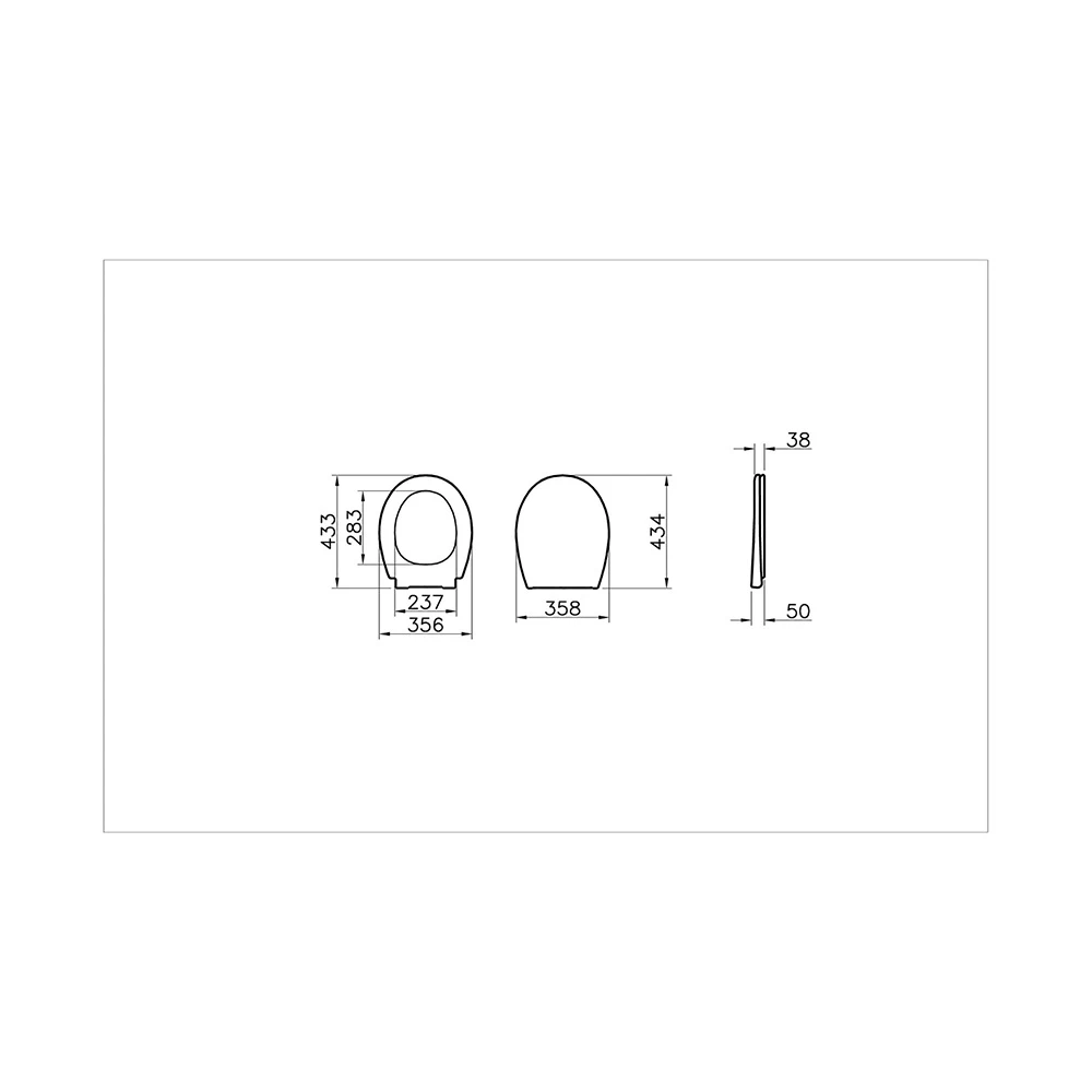 Vitra Universal Yavaş Kapanan Klozet Kapağı 109-003-909 2