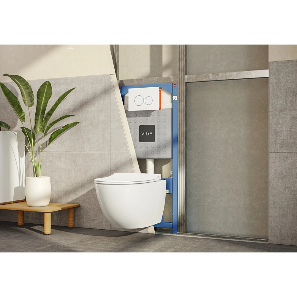 Vitra V12 3/6 L Asma Klozetler İçin Duvara Montaj Alçıpan Uygulama Gömme Rezervuar 762-5800-01 2