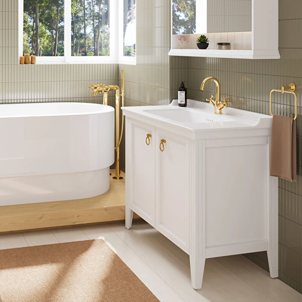 Vitra Valarte 100x53 Cm Etajerli Lavabo - 7803B403-0001 2