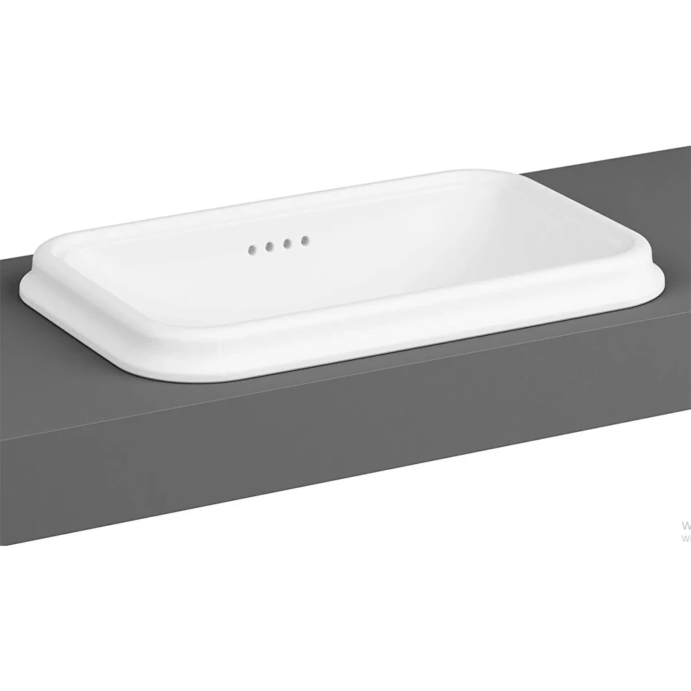 Vitra Valarte 60x37 Cm Dikdörtgen Tezgahüstü Lavabo - 7800B403-0012