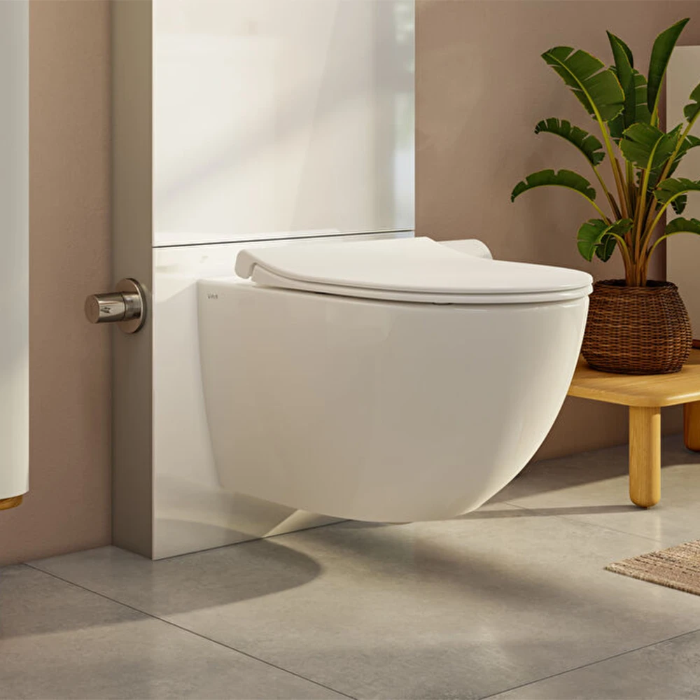 Vitra Vitrus 3-6 L Asma Klozetler İçin Stop Valfli Duvar Önü Beyaz Cam Rezervuar - 870-5770-01 3