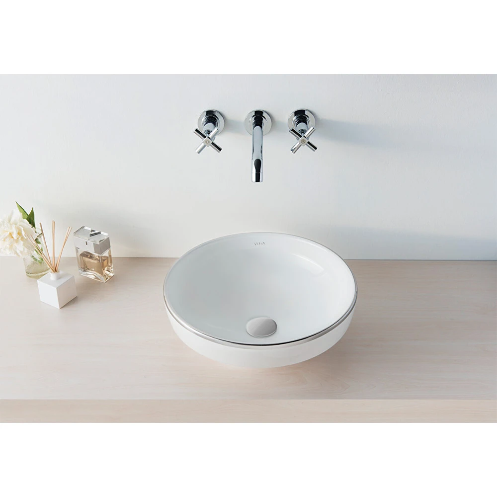 Vitra Water Jewels 40x40 Cm Yuvarlak Çanak Lavabo 4334B403-1361 2