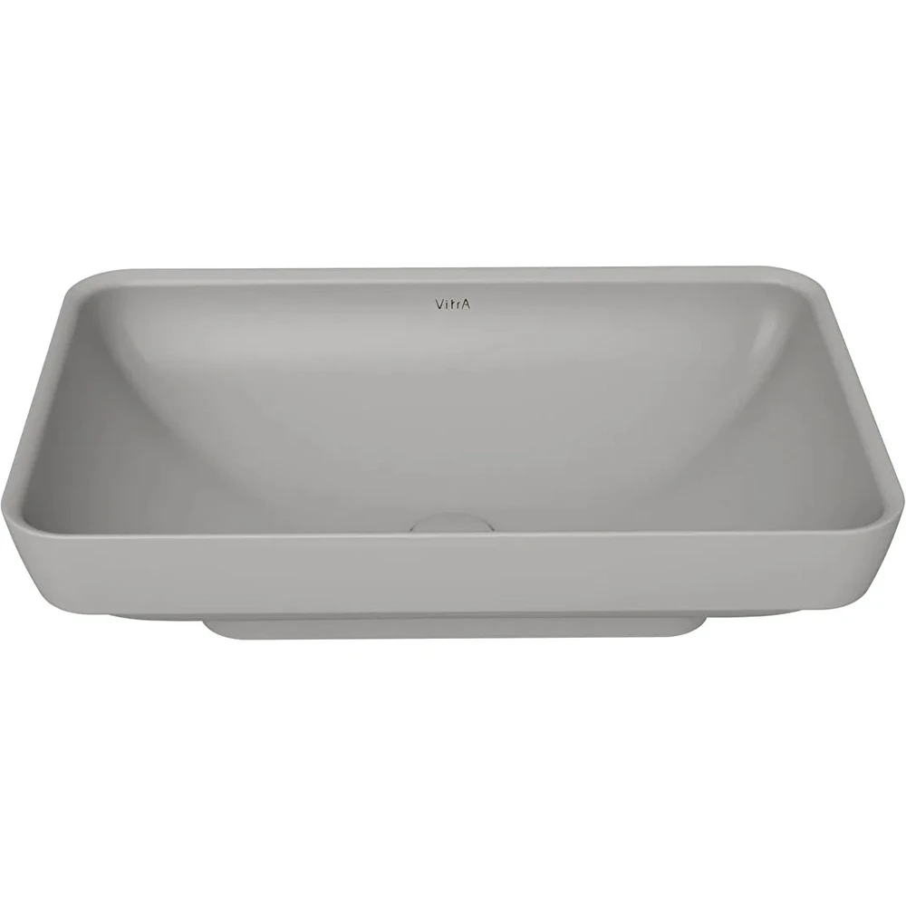 Vitra Water Jewels 60x39 Cm Dikdörtgen Mat Taş Gri Çanak Lavabo - 4442B476-1361