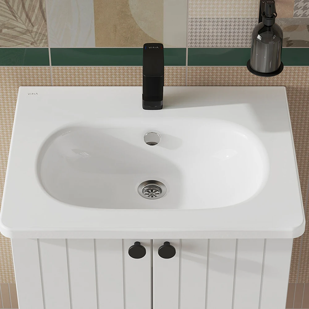 Vitra Zentrum 60x46 Cm Etajerli Lavabo 7791B003-0001 2