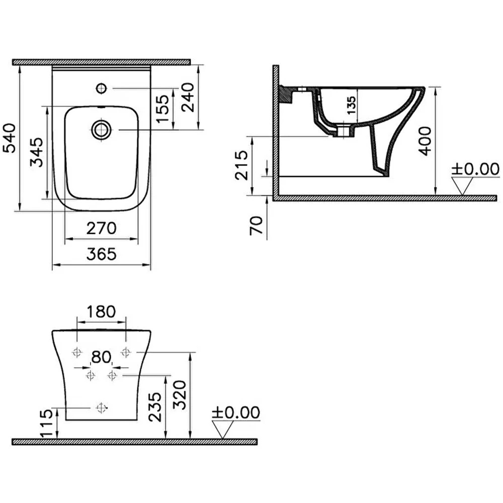 Vitra Zentrum Square 54 Cm Asma Bide 7487L003-0288 2