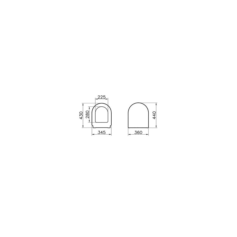 Vitra Zentrum Yavaş Kapanan Klozet Kapağı 94-003R009 2